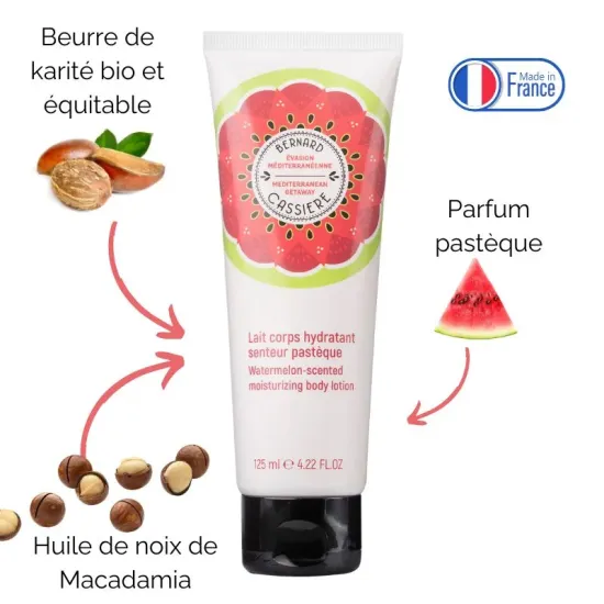 Watermelon-scented moiturizing body lotion