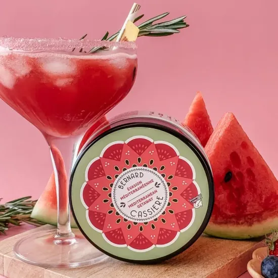 Watermelon-scented body peeling