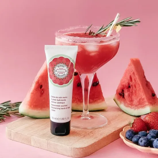 Crème de soin mains et pieds hydratante senteur Pastèque