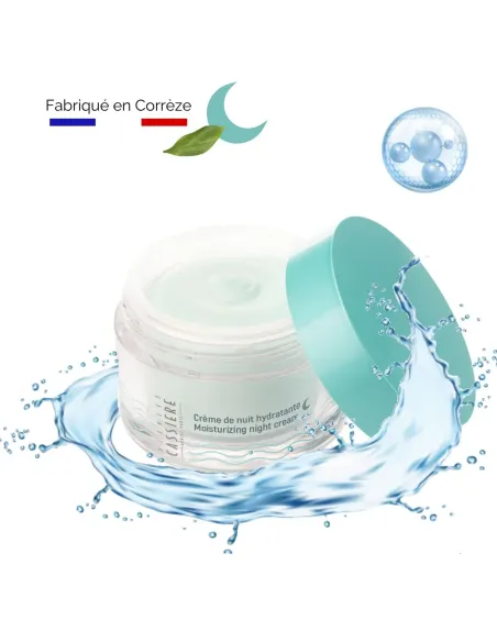 Crème de nuit hydratante à l'eau se Source des Jardins