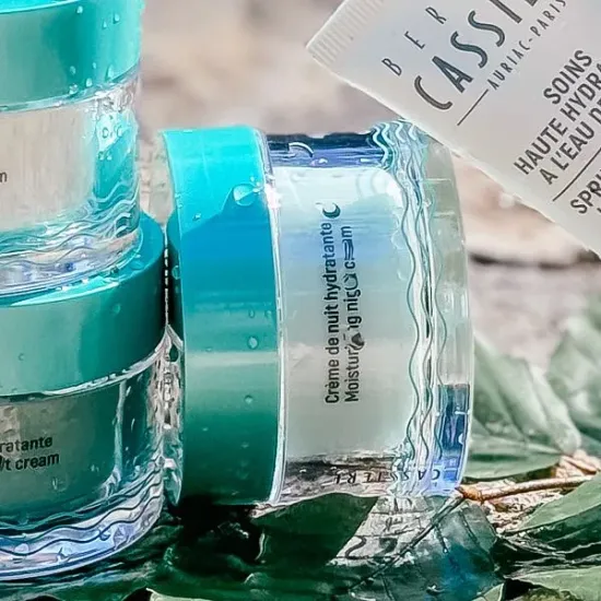 Crème de nuit hydratante à l'eau se Source des Jardins