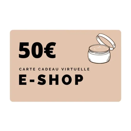 Carte cadeau e-shop 50e