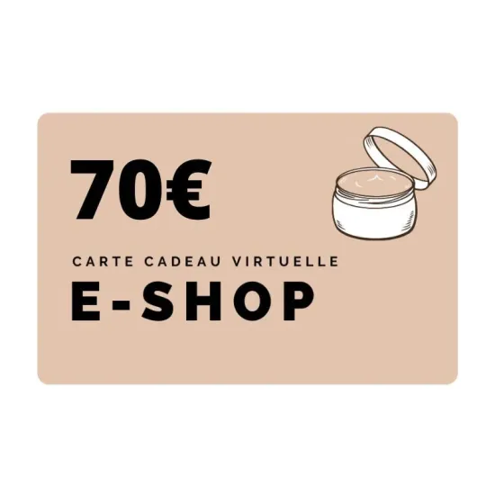 Carte cadeau e-shop 70e