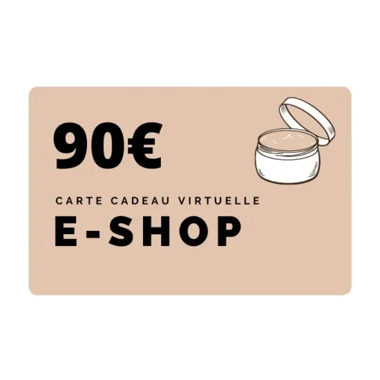Carte cadeau e-shop 90e